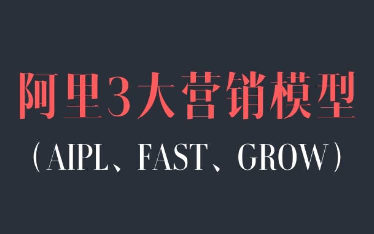 一文讲清楚阿里3大营销模型：AIPL、FAST、GROW